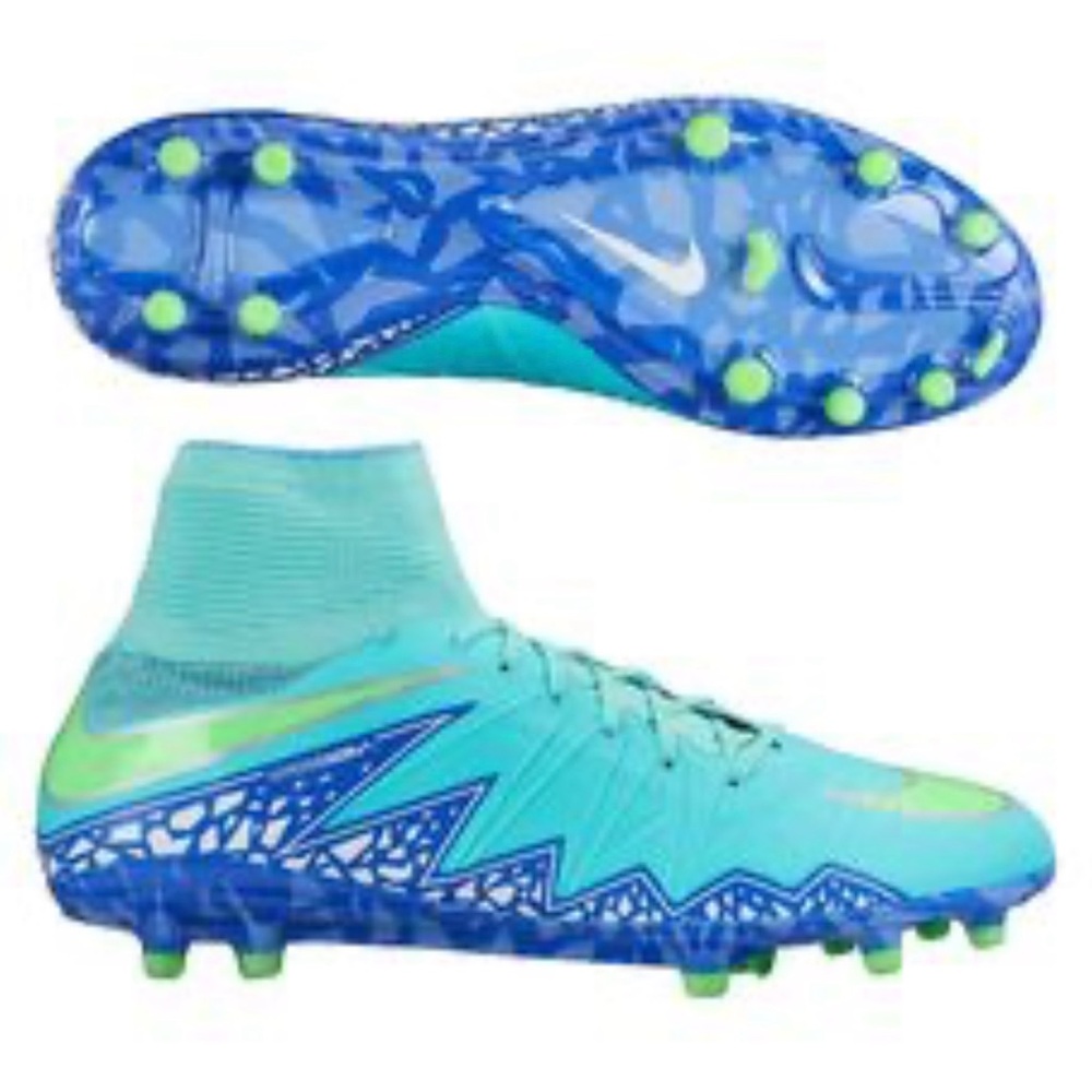 NIKE Hypervenom Phantom II DF FG Hyper Turquoise Green Soccer Cleats